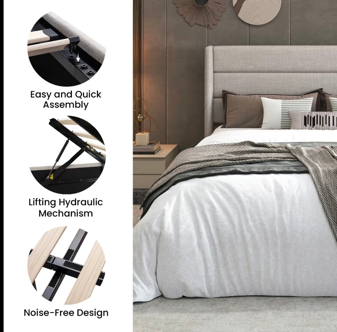 Cama Storage Modern Luxe