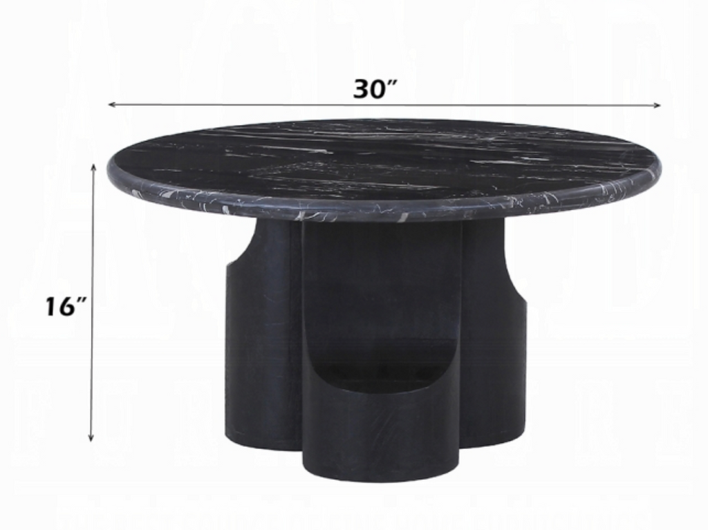 Kinton Coffee Table w/Natural Marble Top