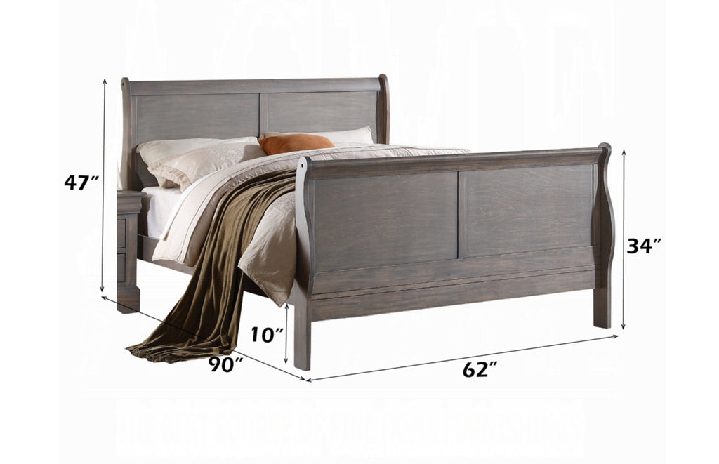Louis Philippe III Queen Bed